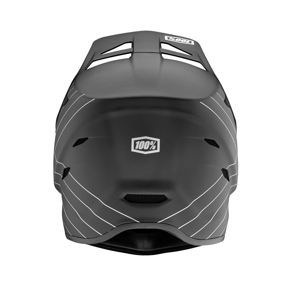 Rear view of 100% STATUS Helmet - Black