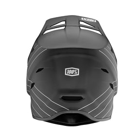 Rear view of 100% STATUS Helmet - Black