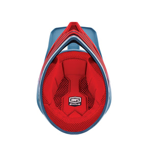 Inside view of  100% STATUS Helmet - Caltec/Gray