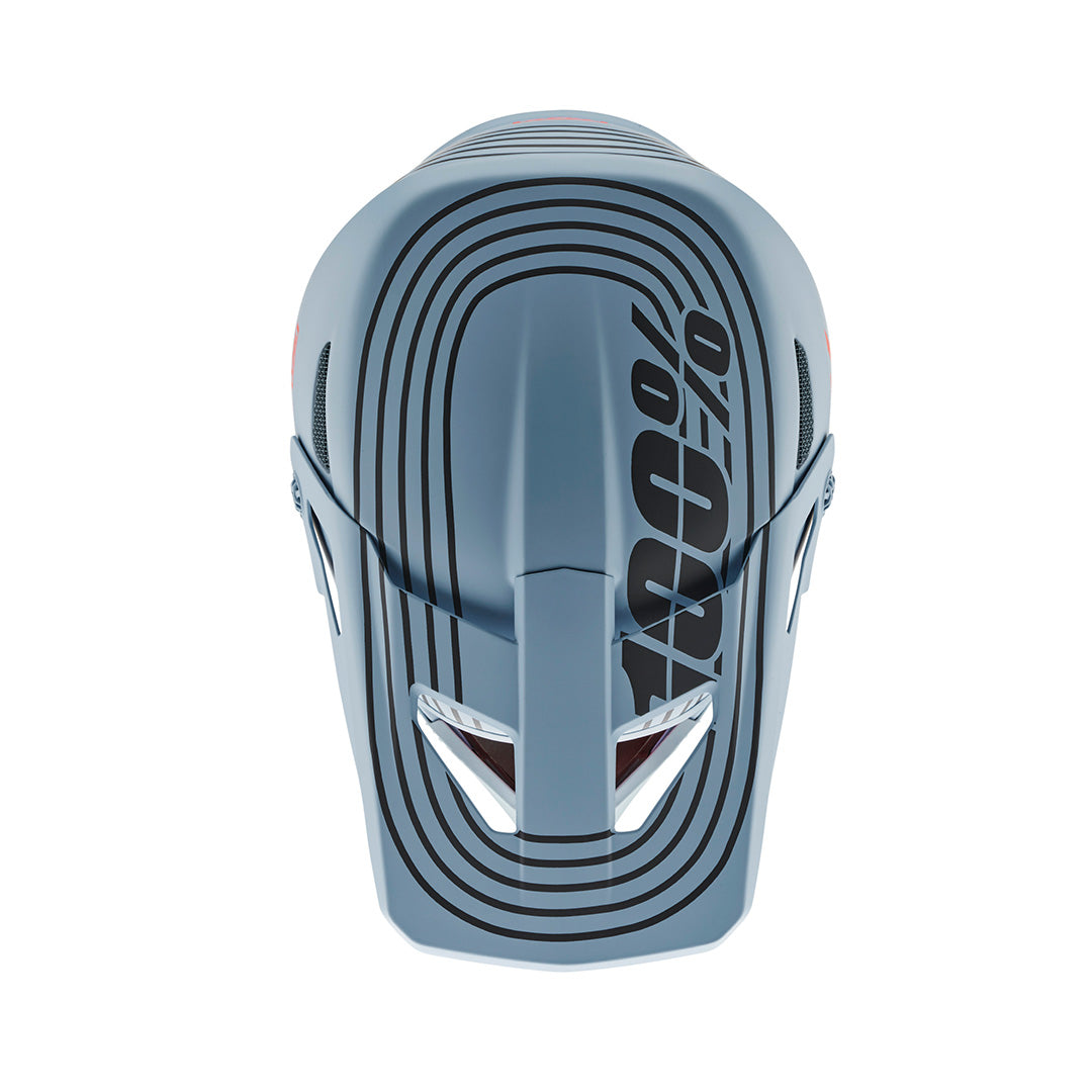 Top view of  100% STATUS Helmet - Caltec/Gray