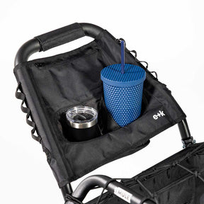 Earth+Kin Ebike Trailer Storage Caddy in use