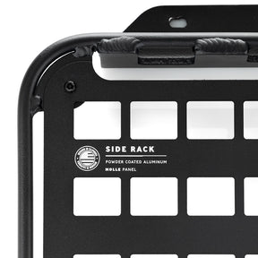 Closeup view of S2 Side Rack labeling set to white background.