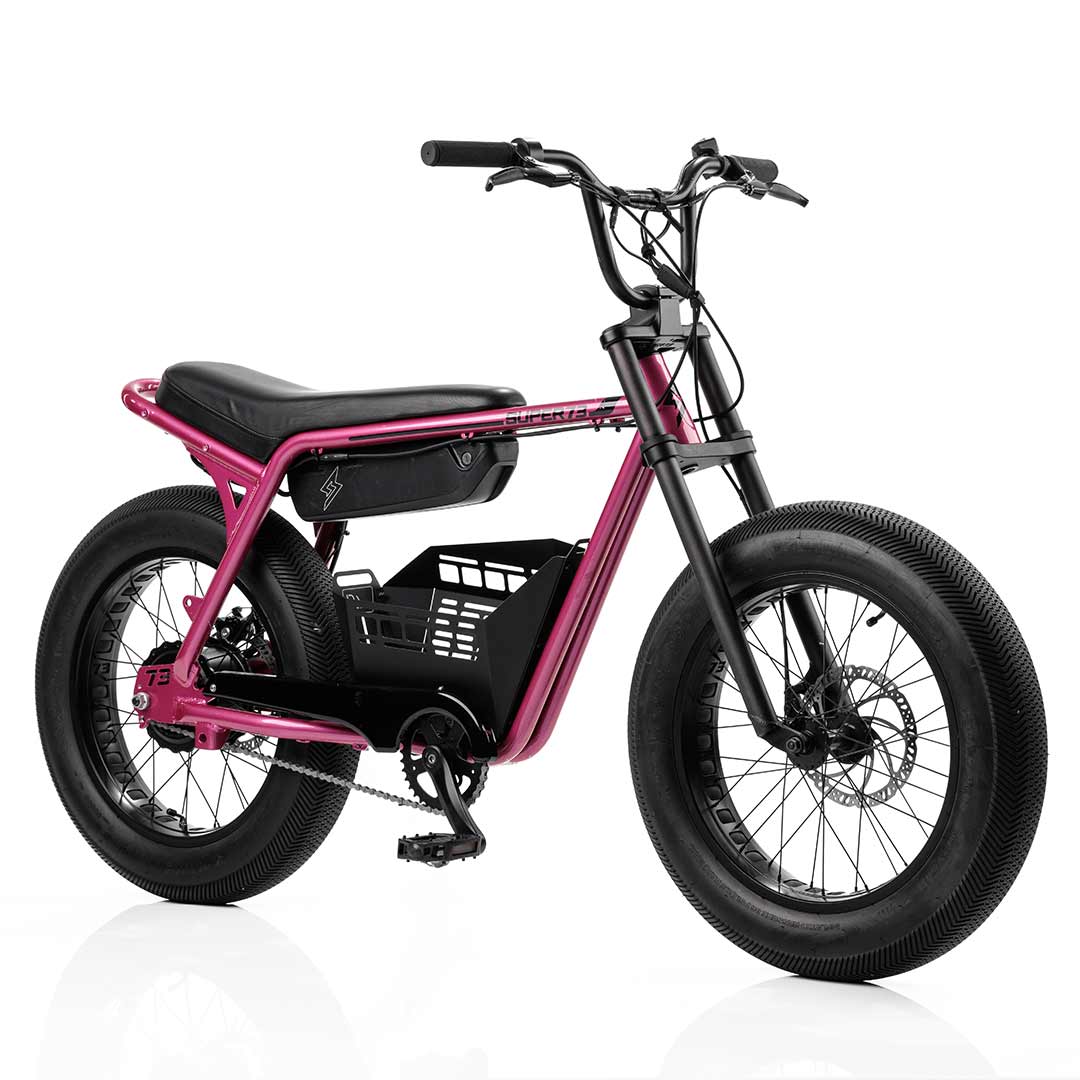 full view of IrvLabs In-Frame Basket - Z Miami on bike