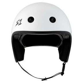 S1 Retro Lifer E-Helmet  - White Gloss